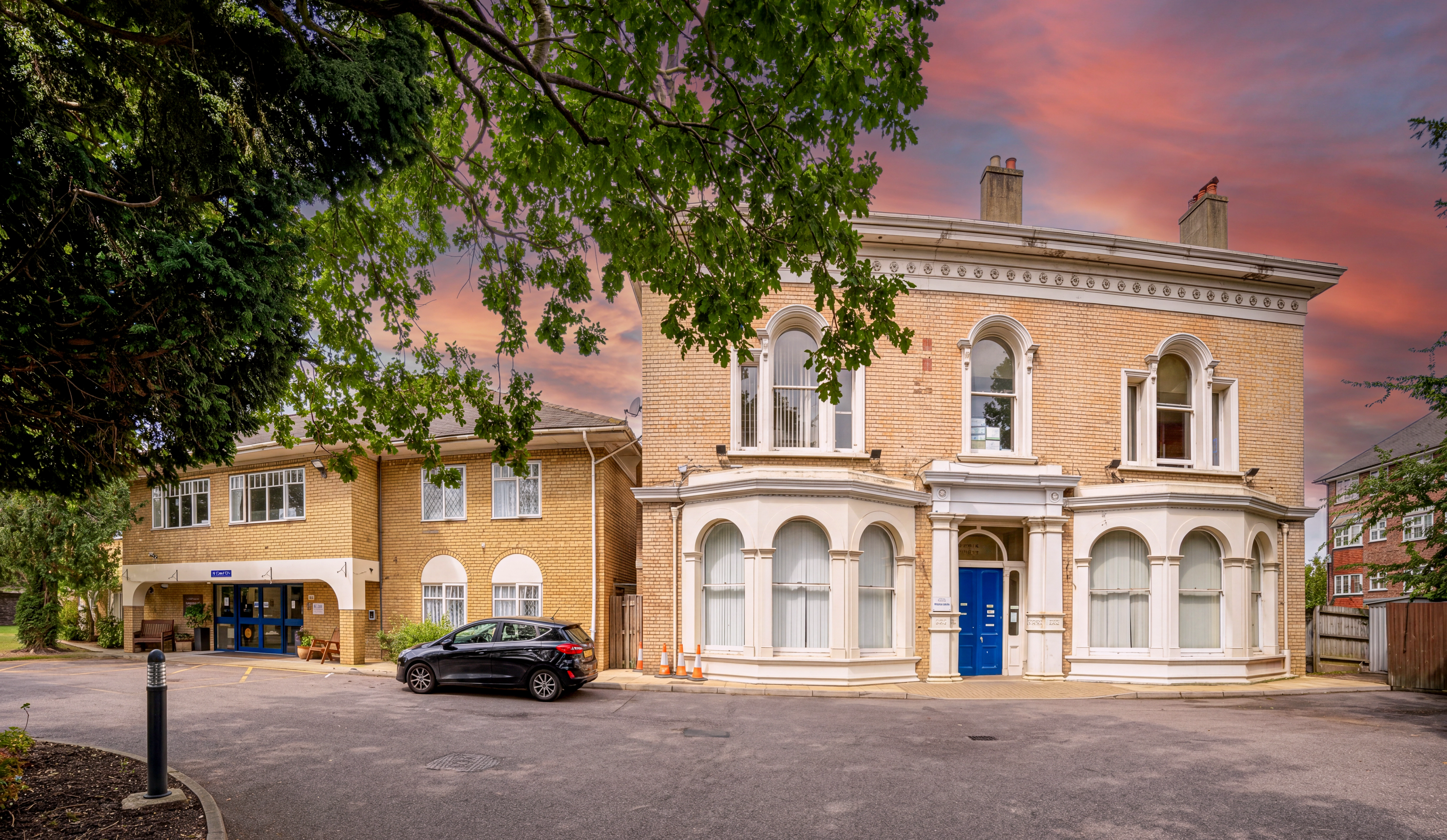 Wooded grounds and gardens at Abbey Uplands Care Home, Streatham